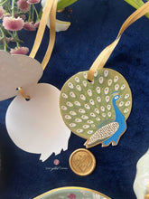 Folded Tags- Udaipur- Gilded Peacock- Pack of 10 [NON-CUSTOMISED]