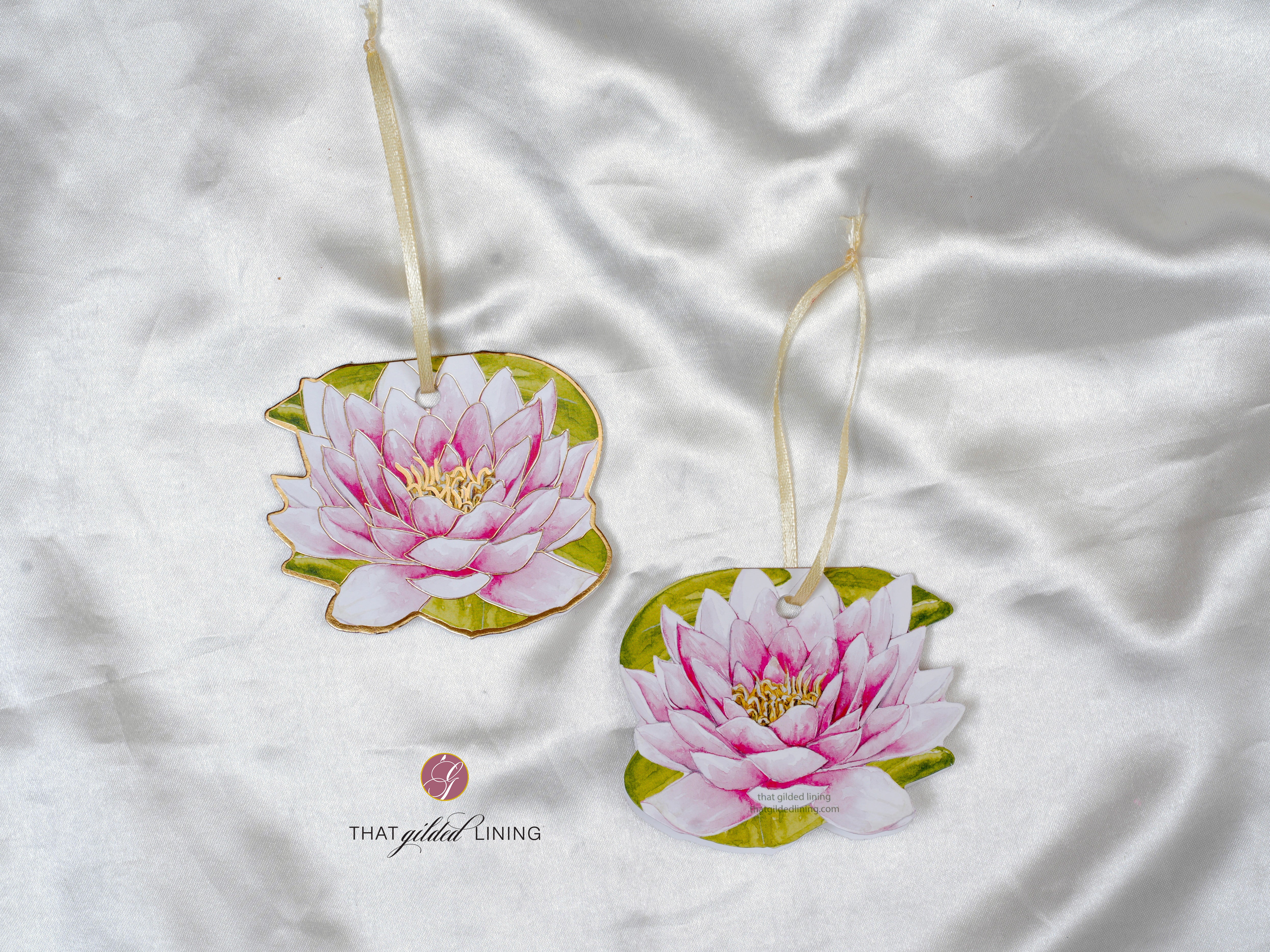 Folded Tags- Gilded Lotus- Pack of 10 [NON-CUSTOMISED] - That Gilded Lining by Pretty Gilded