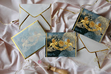 Folded Notecards- Midnight Glamour- Pack of 10 and 20 - That Gilded Lining by Pretty Gilded