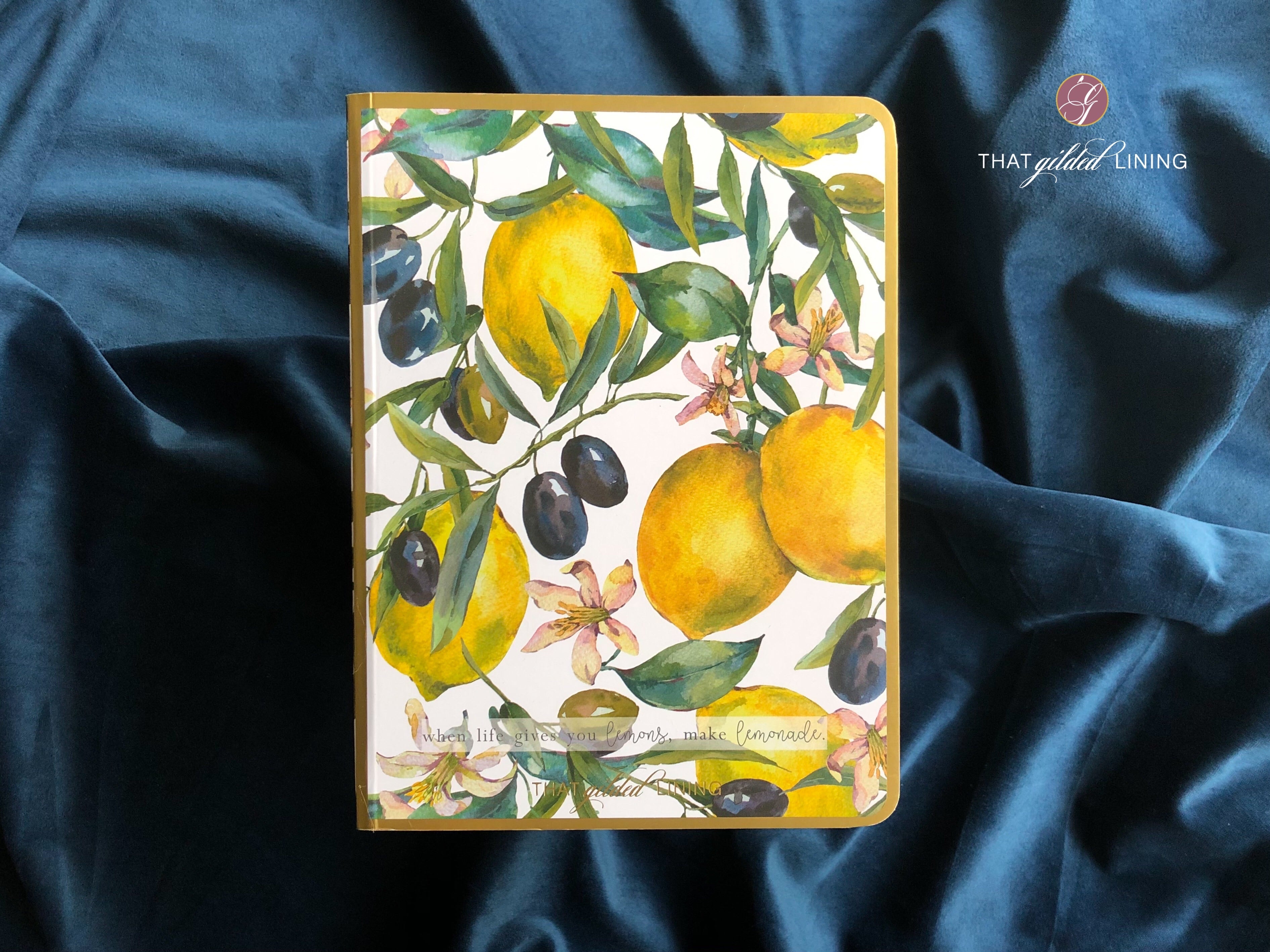 Notebook- Lemonade - That Gilded Lining by Pretty Gilded